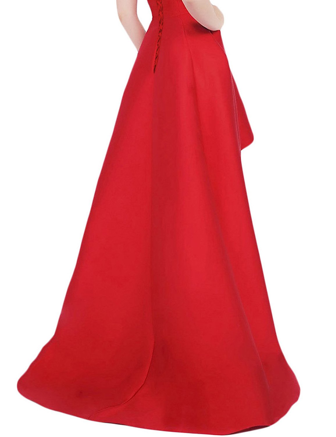 Sexy Strapless A-Line Prom Dress Asymmetrical Evening Gown for Women - Formal Party Dress for Homecoming, Prom Night & Special Occasions