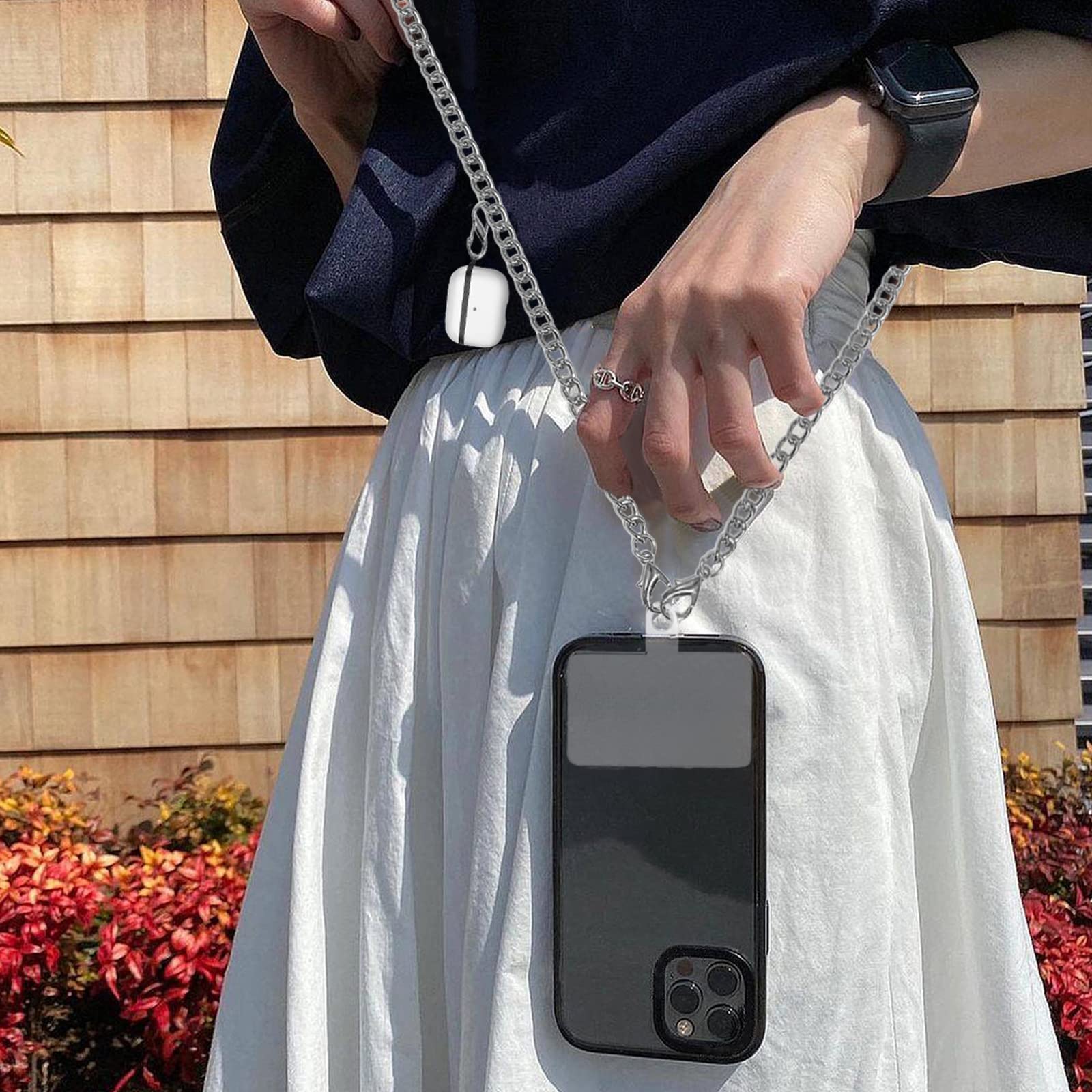 BERITNI Metal Phone Lanyard - Universal Crossbody Strap for iPhone & Smartphones - Perfect for Travel & Events