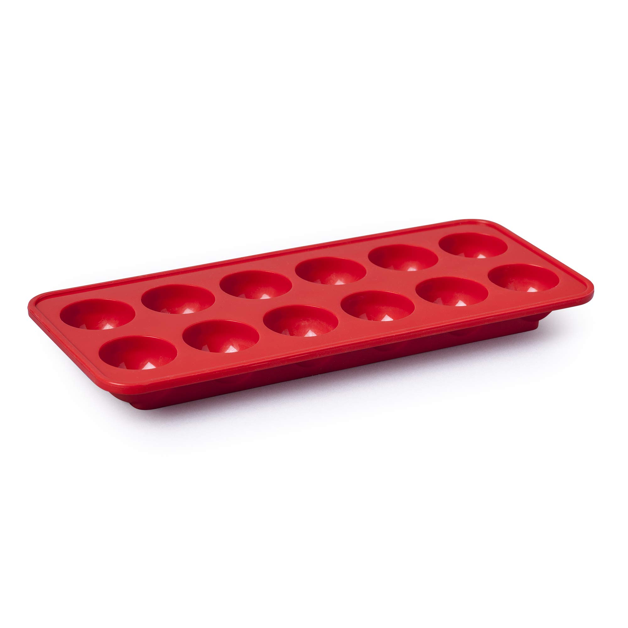 Premium Zeal Silicone Ice Cube Tray - 2 Pack, BPA-Free Flexible Red Ice Cube Molds for Cocktails, Whiskey & Cold Drinks - Perfect for Home Bars, Parties & Summer Beverages