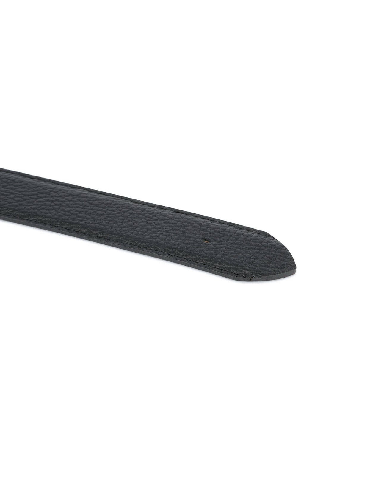 Genuine Italian Calfskin Leather Belt Strap Replacement for Dior 35mm Buckles - Black Luxury Dress Belt for Men & Women | Perfect for Office, Formal Events & Everyday Wear