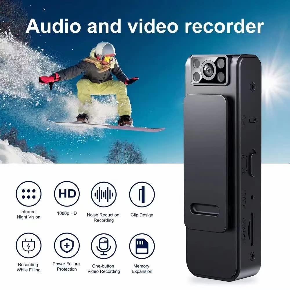 2024 HD 1080P Wireless Outdoor Camera - Noise Reduction & 64GB Card for Home Security