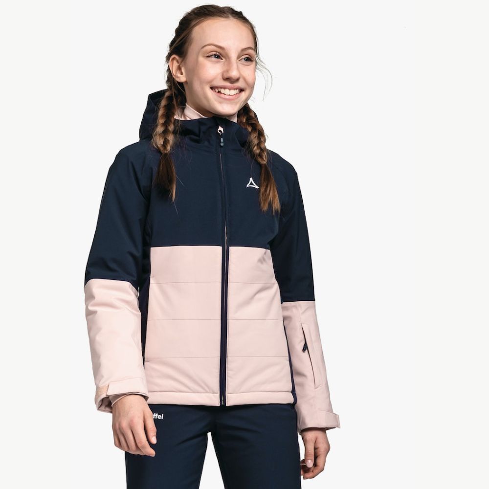 Schoffel Joran Girls Ski Jacket - Waterproof Winter Coat for Kids in Navy Blue | Perfect for Snowboarding, Skiing & Outdoor Winter Activities