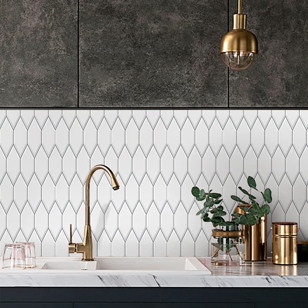 Waterproof Tile Stickers 10pcs - DIY Kitchen & Bathroom Renovation for Home Improvement