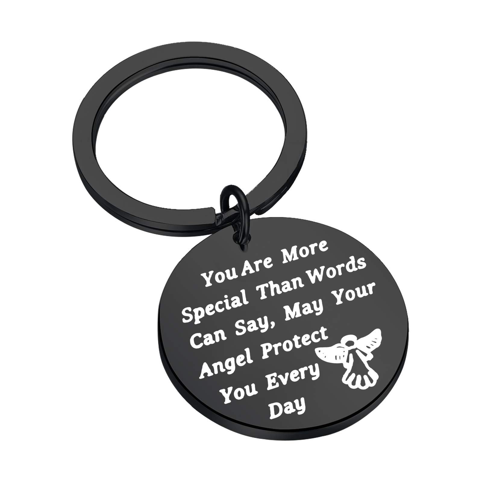 Guardian Angel Keychain for Travel Safety - Thoughtful Gift for New Drivers & Protection While Driving - Perfect for Car Keys & Safe Travel Accessories