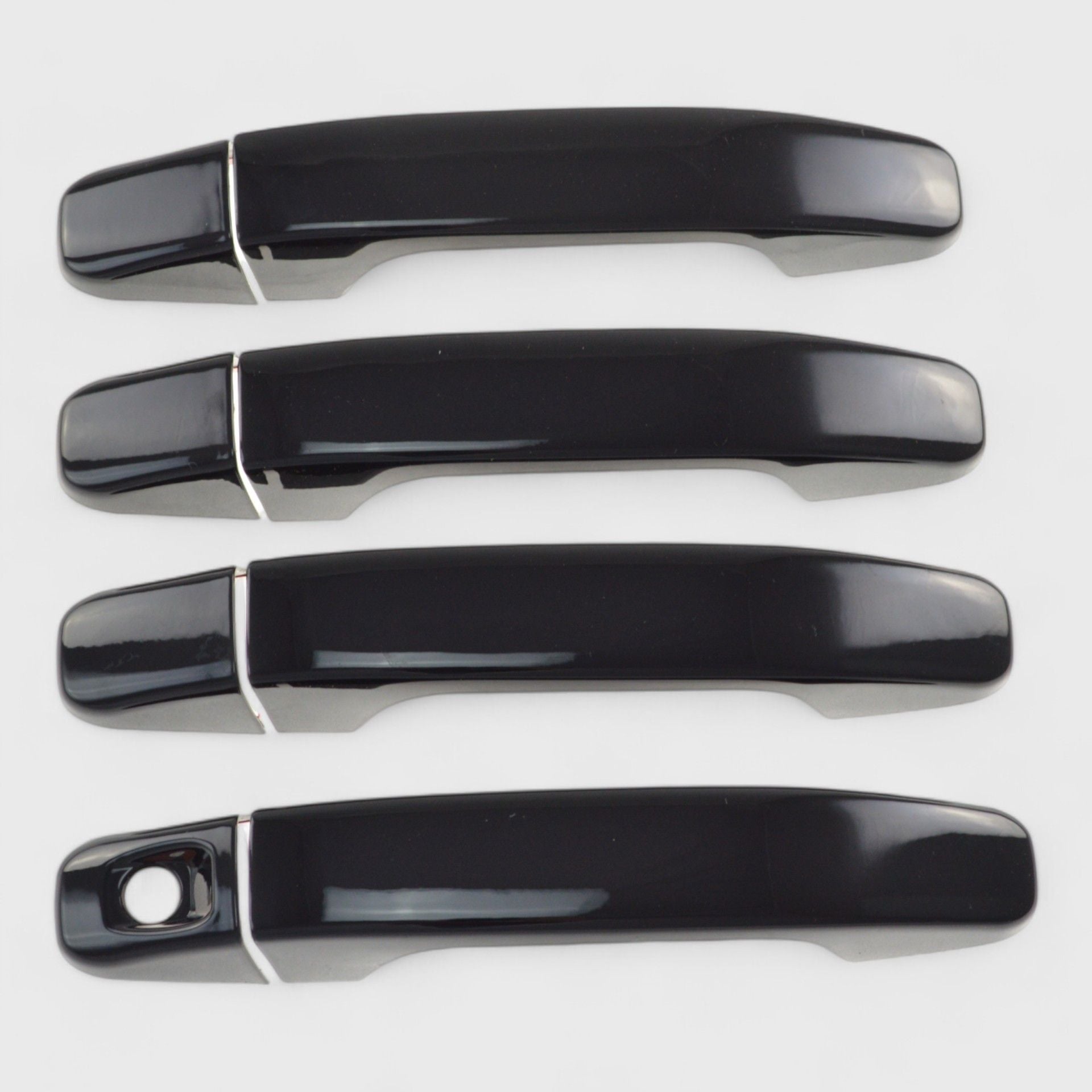 Glossy Black Chrome Delete Door Handle Covers for Cars - No Smart Key (Model DH6243BLK) | Perfect for DIY Car Customization & Exterior Styling