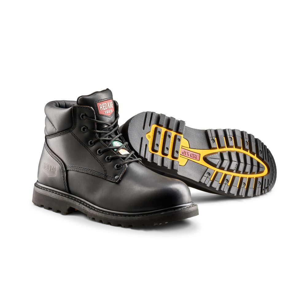 Red Kap Unisex Steel Toe Work Boots - CSA Certified Safety Shoes CF23101ABK, Black - Ideal for Construction, Warehouse & Industrial Work