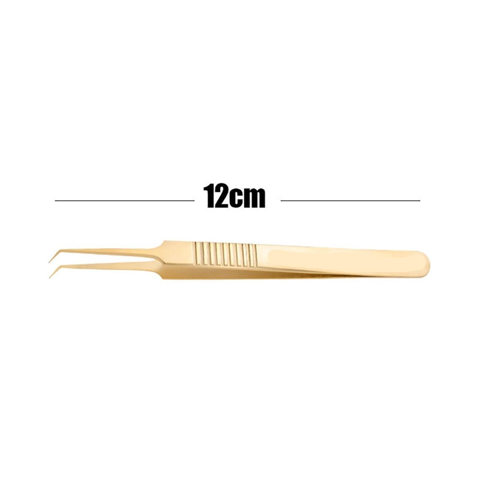 Professional Hair Removal Tweezers - Stainless Steel Eyelash Extension & False Eyelash Tool - Precise Slant Tip Tweezers for Eyebrow Shaping, Splinter Removal & Beauty Care - Perfect for Salon, Home Use & Travel Kit