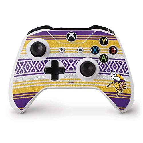 Officially Licensed NFL Minnesota Vikings Trailblazer Gaming Skin Decal for Xbox One S Controller - Custom Protective Cover for Gamers & Sports Fans