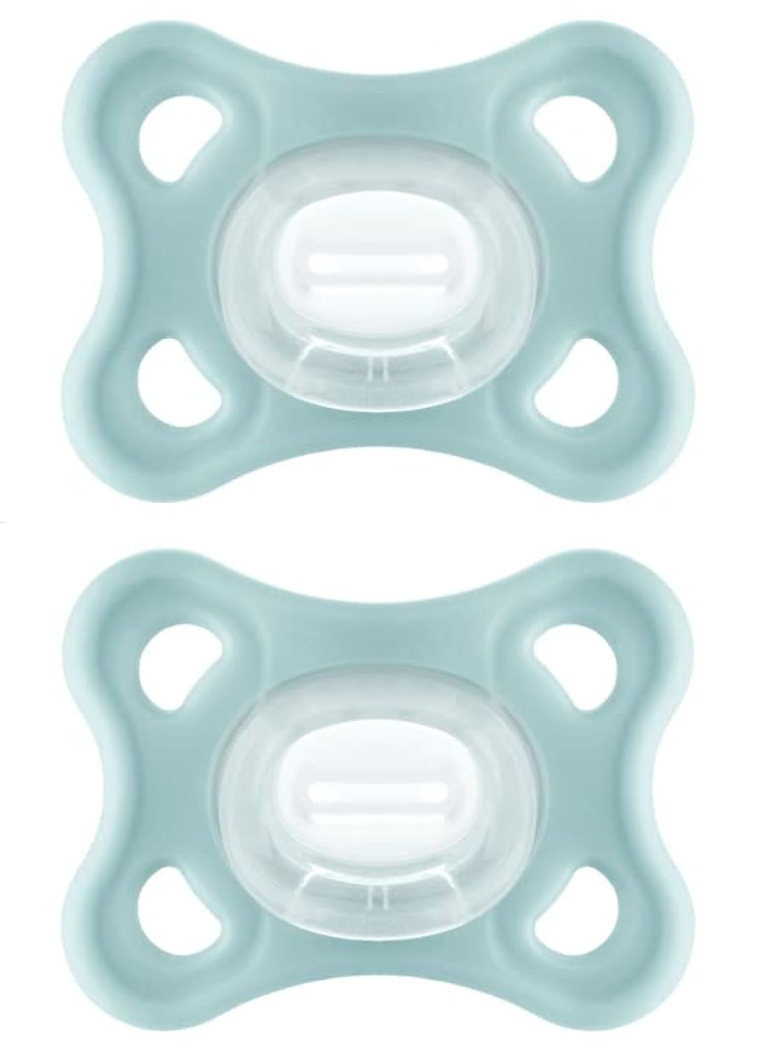 MAM Comfort Baby Pacifiers - BPA-Free Silicone Pacifier for Newborns 3-12 Months | Lightweight One-Piece Design, Easy to Clean, Ideal for Breastfed Babies | Includes Sterilizer Case (2-Pack) | Perfect for Soothing, Travel & Daycare Use