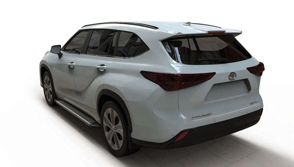 4.13'' Black Running Boards for Toyota Highlander 2020-2025 - No Drill Side Steps - Easy Installation for Off-Road & Daily Driving