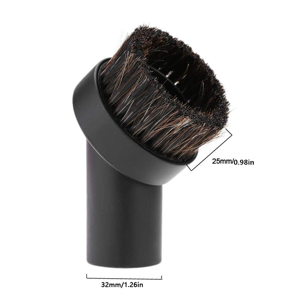 Aramox Vacuum Cleaner Brush - 32mm Horsehair Dusting Brush Attachment for Hardwood Floors & Carpets | Perfect for Pet Hair, Fine Dust & Delicate Surface Cleaning