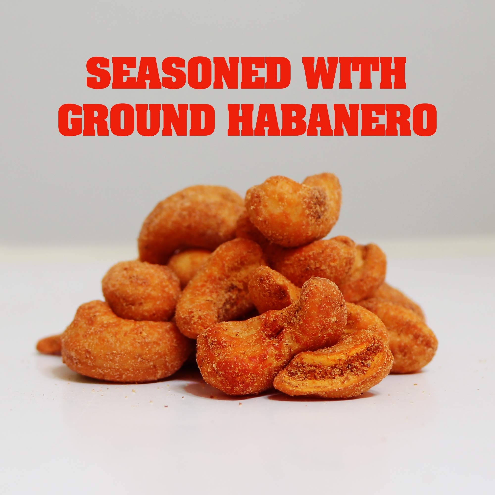 ASSKICKIN' Roasted Hot & Spicy Cashews - Habanero Flavored Nuts – 6oz Resealable Can - Premium Spicy Snack for Adults - Perfect for Parties, Gifts & Spicy Food Lovers
