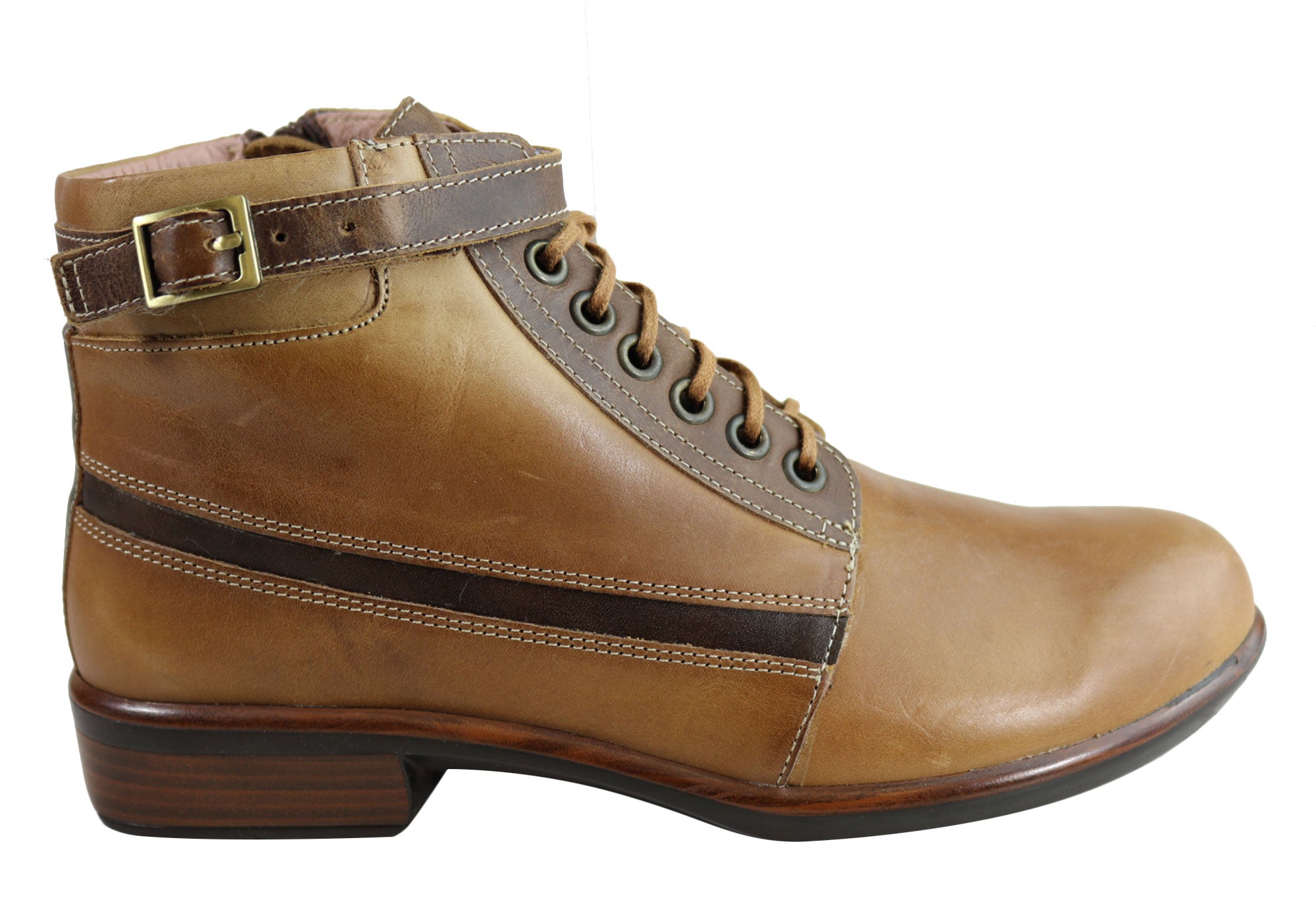 Naot Kona Women's Leather Comfortable Supportive Lace-Up Ankle Boots - Perfect for Walking, Travel & Everyday Wear