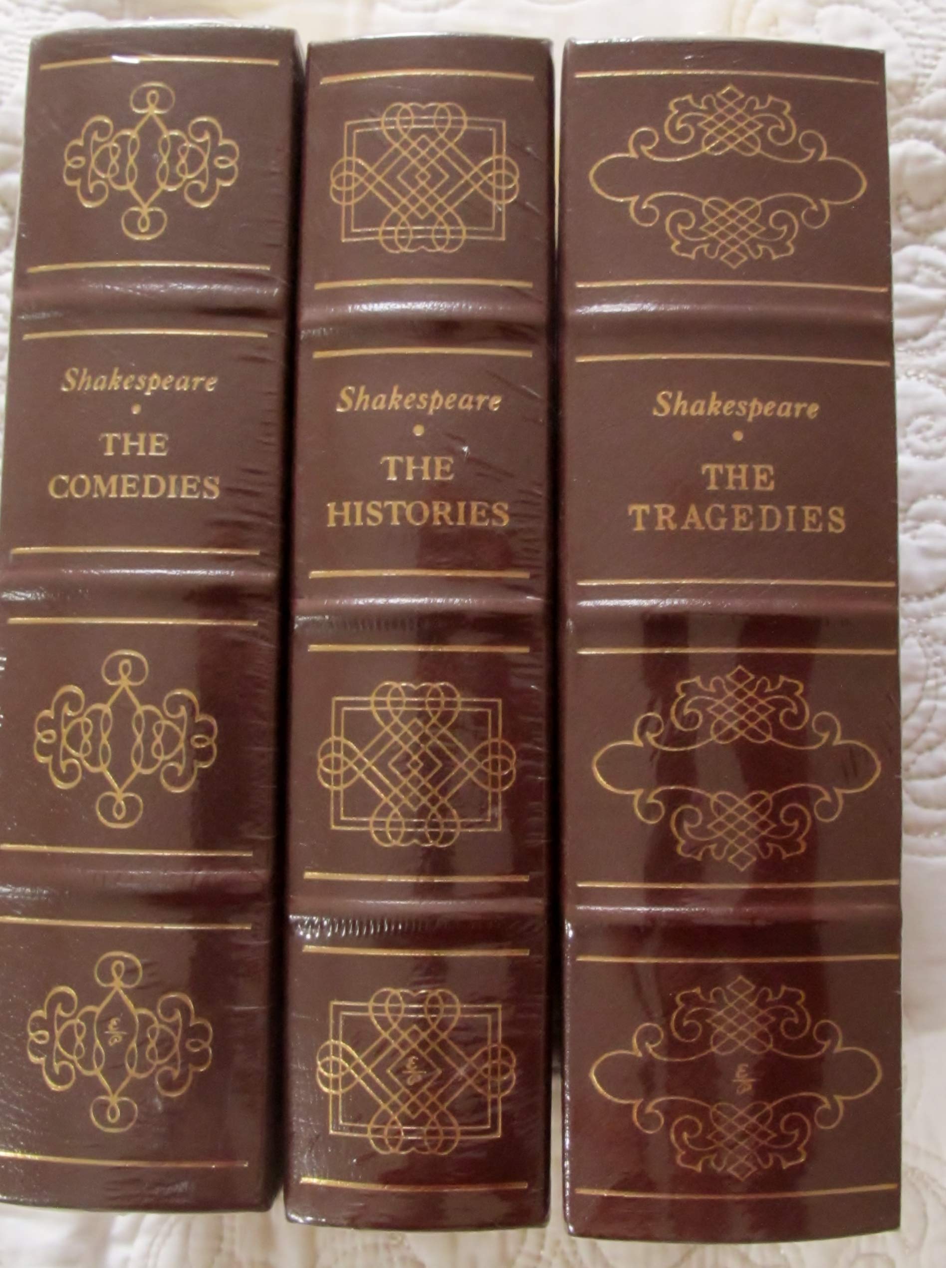 Easton Press Shakespeare Collection: The Histories, Tragedies & Comedies - Premium Leather-Bound Classics for Home Library & Literary Gifts