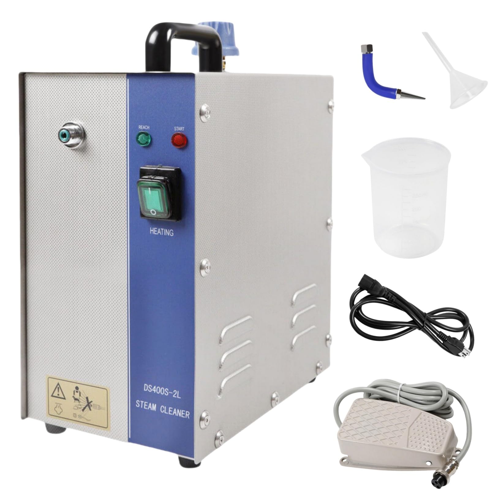 Professional Jewelry Steam Cleaner 2L, 1300W Electric Gem & Jewelry Cleaning Machine for Gold, Silver, Rings - 110V Commercial Jewelry Washer | Perfect for Jewelry Stores, Pawn Shops & Home Cleaning