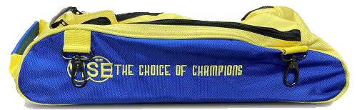 Vise Attachable Shoe Bag - Durable 3 Ball Tote Organizer in Blue & Yellow | Perfect for Golf, Tennis & Sports Equipment Storage