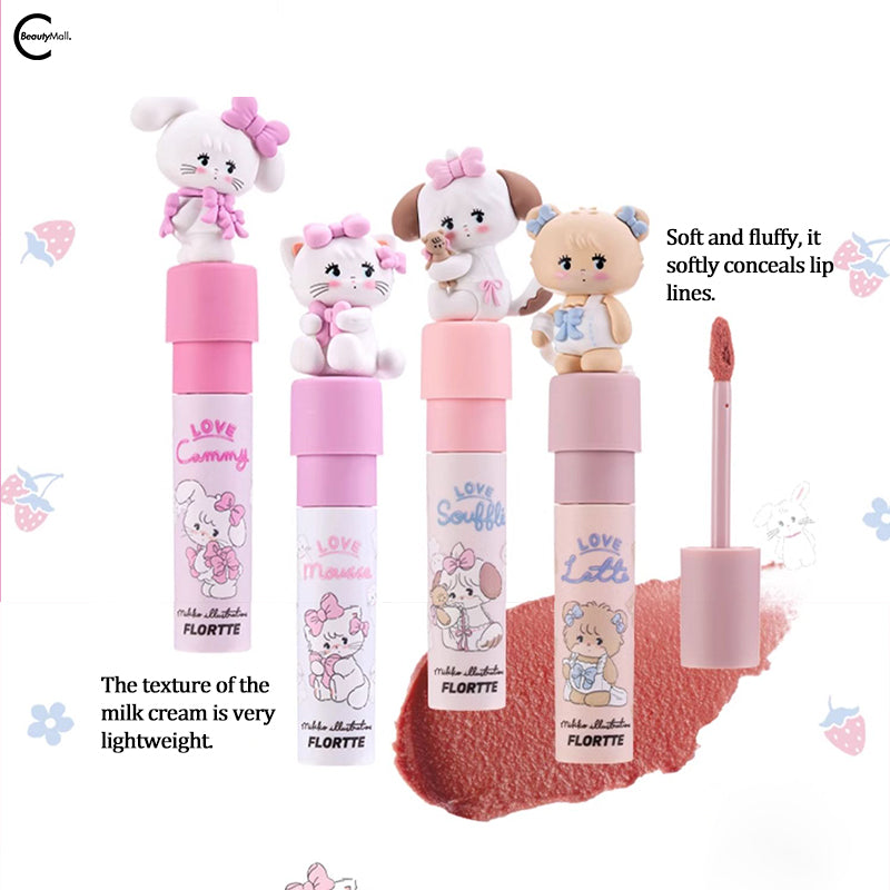 FLORTTE x Mikko Limited Edition Makeup Gift Set - Cute Animal Print Eyeshadow Palette & Lip Gloss Collection | Perfect for Birthday Gifts, Valentine's Day Presents & Travel Makeup Kit