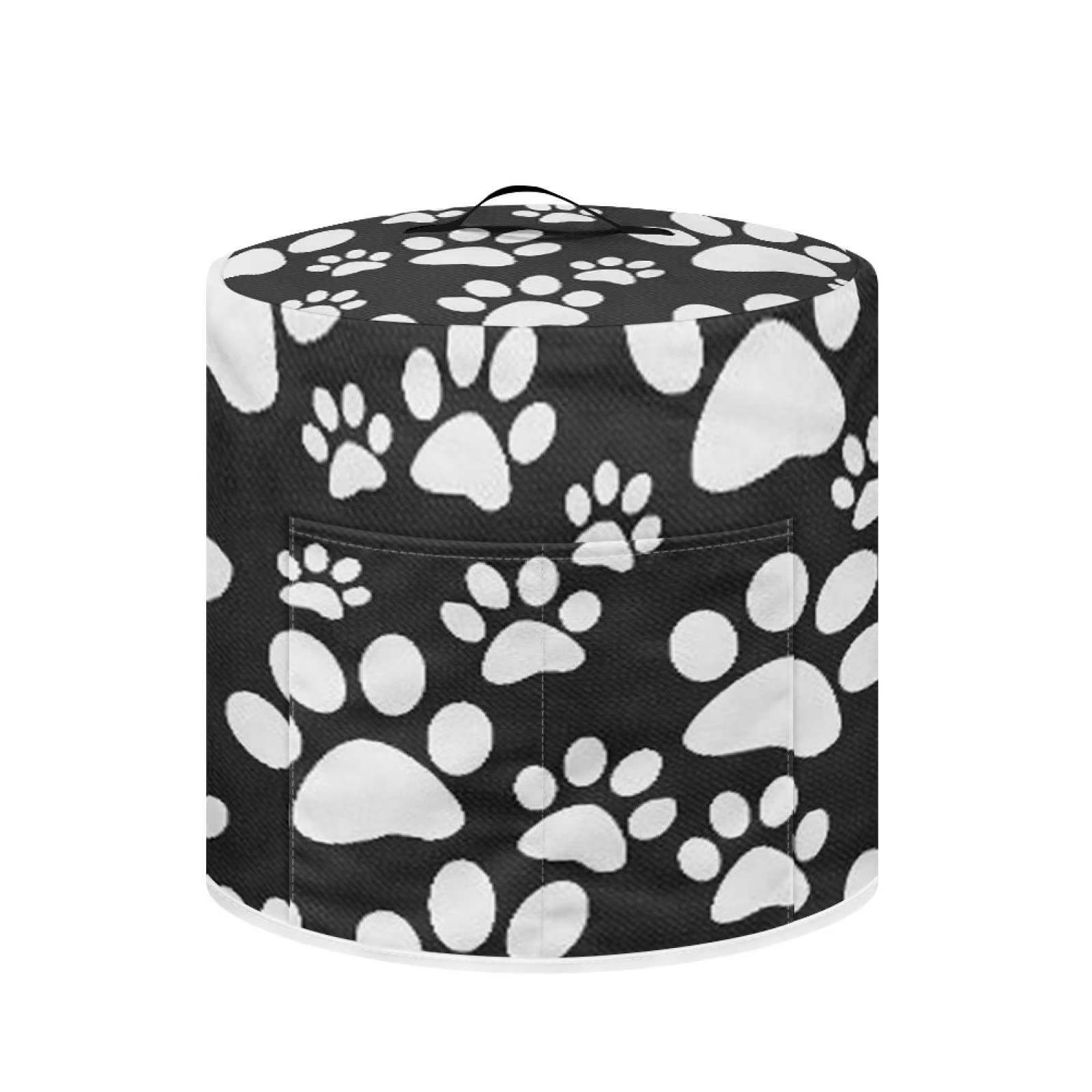 SEANATIVE Cute Dog Paw Pressure Cooker Cover - Electric Appliance Protective Cover with Handle & Pocket - Anti-Static Dust Cover for Slow Cooker, Air Fryer - Perfect for Kitchen Countertop Protection & Pet-Friendly Home Decor