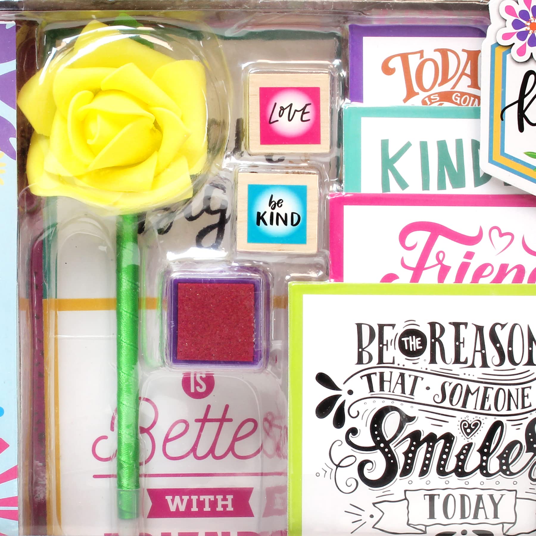 Tara Toys Acts of Kindness Sweet Sayings Craft Kit for Kids - DIY Friendship Card Making Set with Inspirational Messages - Perfect for Classroom Activities, Birthday Gifts & Kindness Projects