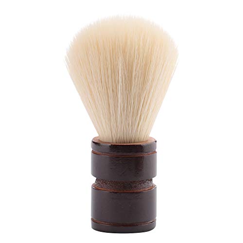 Premium Barber Shaving Brush with Wood Handle & Natural Bristles - Men's Travel Beard Brush for Razor Strops, Home & Salon Use - Perfect for Wet Shaving, Grooming Kits & Barber Accessories