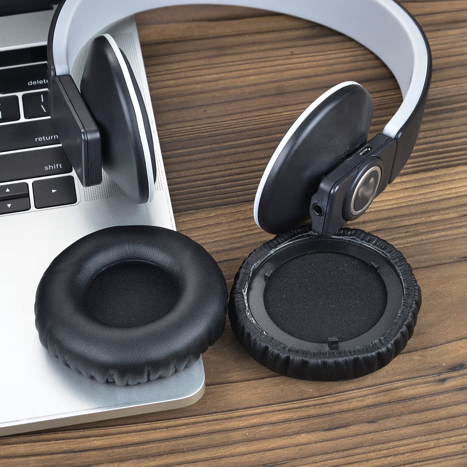 Teufel Airy Replacement Earpads - Premium Cushion Earmuff Pads for Teufel Airy Headphones with Secure Buckle Closure (1 Pair) - Perfect for Gaming, Music & Office Use