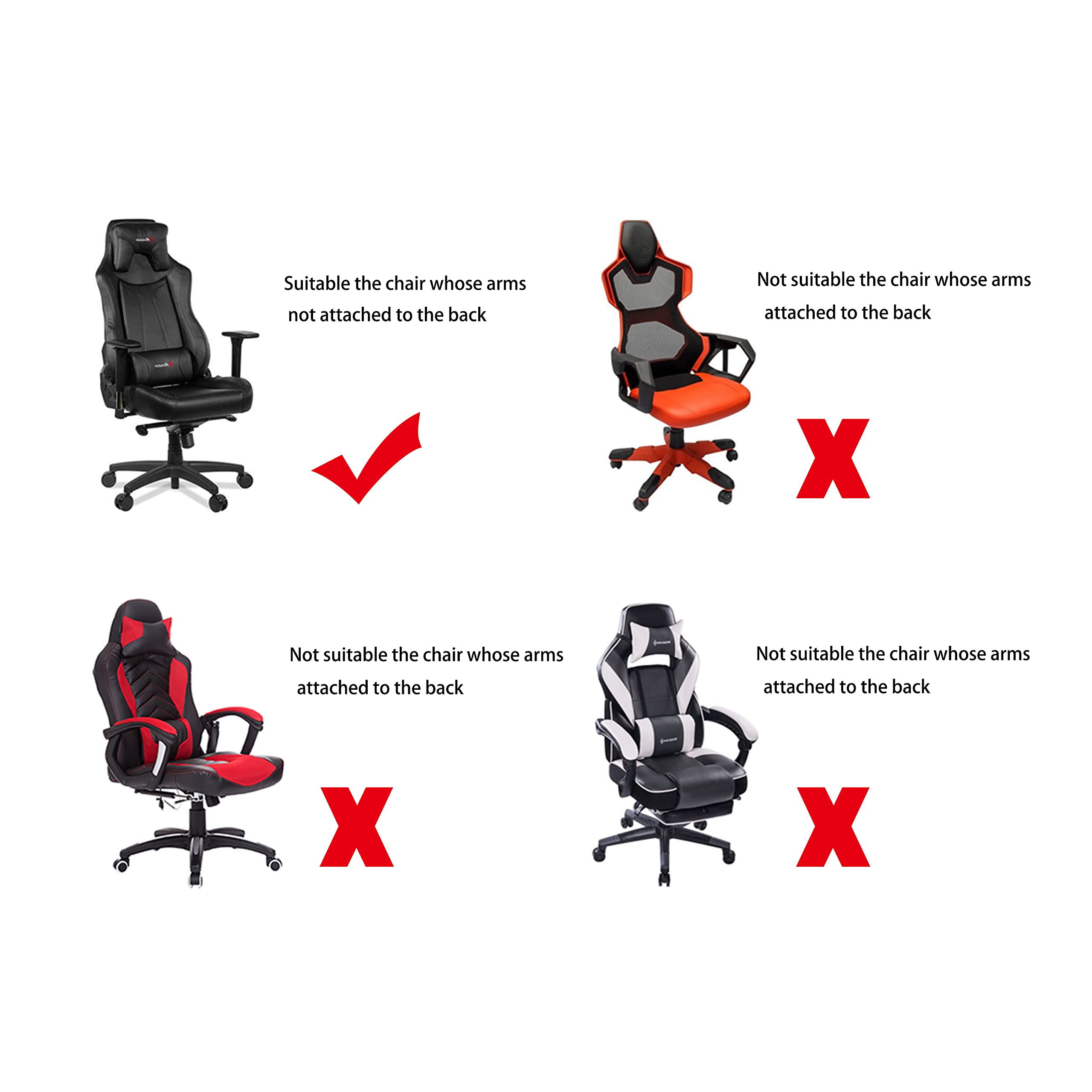 SARAFLORA Stretchable Washable Gaming Chair Cover - Universal Fit for Armchair, Swivel Chair, Office Chair & Computer Boss Chair - X-Large Brown - Perfect for Home Office, Gaming Setup & Workspace Comfort