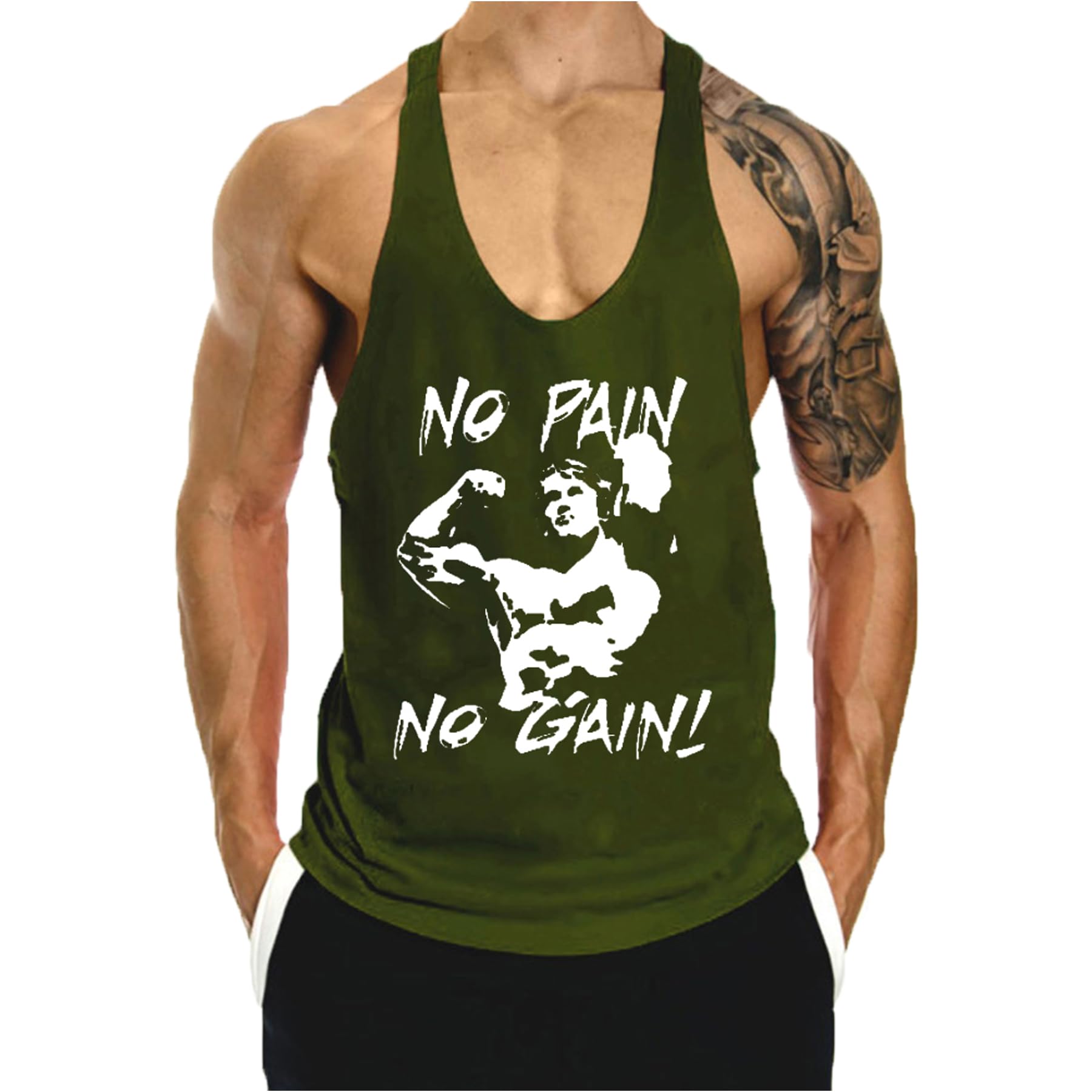Men's 3 Pack Workout Tank Tops - Gym Muscle Shirt Y-Back Sleeveless T-Shirt for Bodybuilding & Fitness | Comfortable for Training, Running & Summer Wear