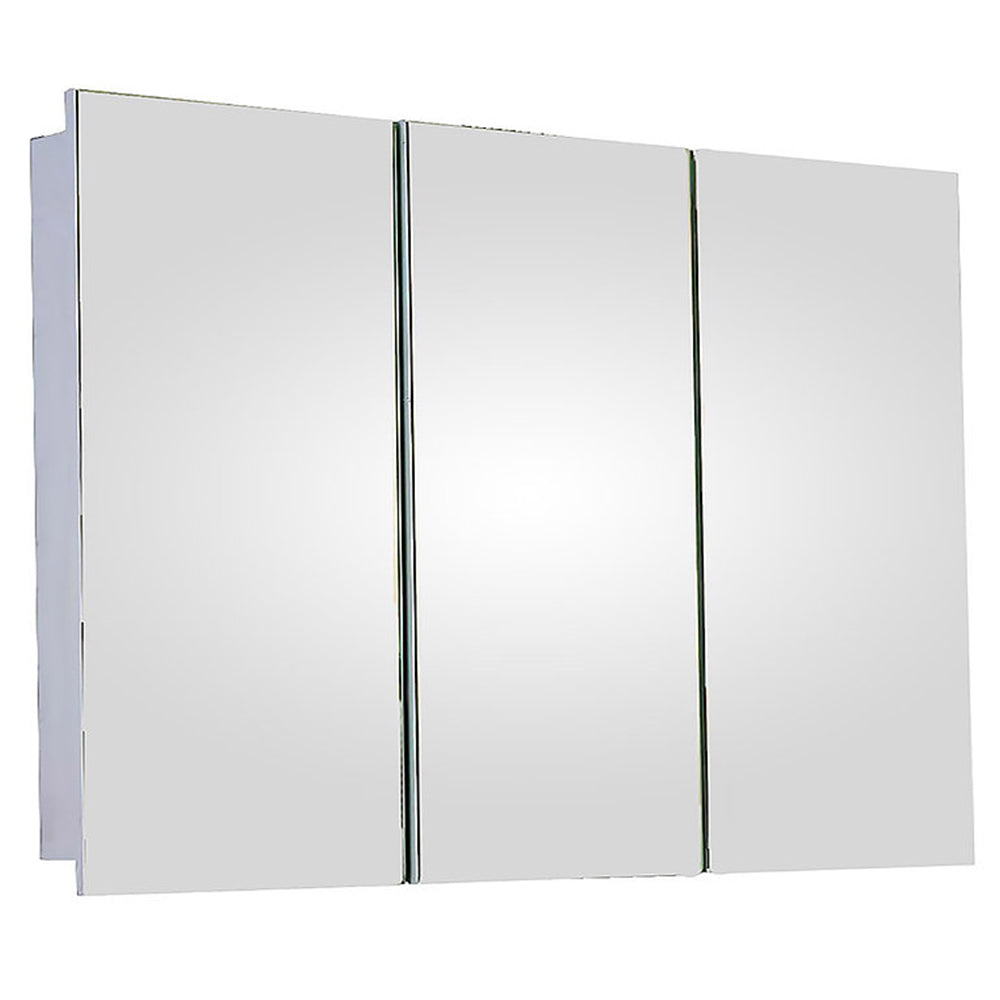 Ketcham Tri View Series Medicine Cabinet - Surface Mounted Bathroom Mirror Cabinet with Adjustable Shelves for Home & Hotel Use