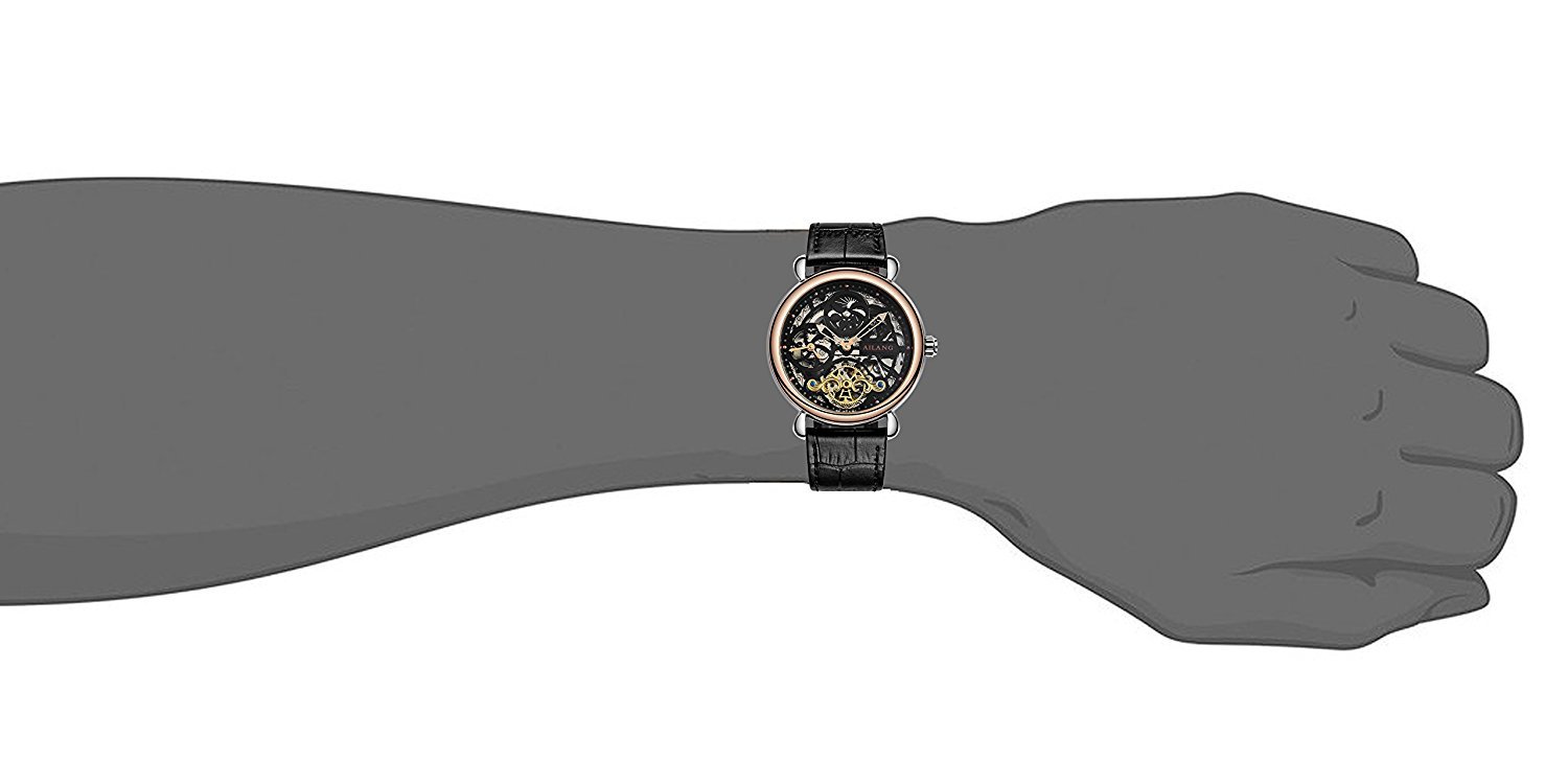 WhatsWatch 2017 Premium Automatic Men's Watch - Fashionable Skeleton Dial, Waterproof Design, Luxury Stainless Steel Band - Perfect for Business, Casual & Outdoor Activities