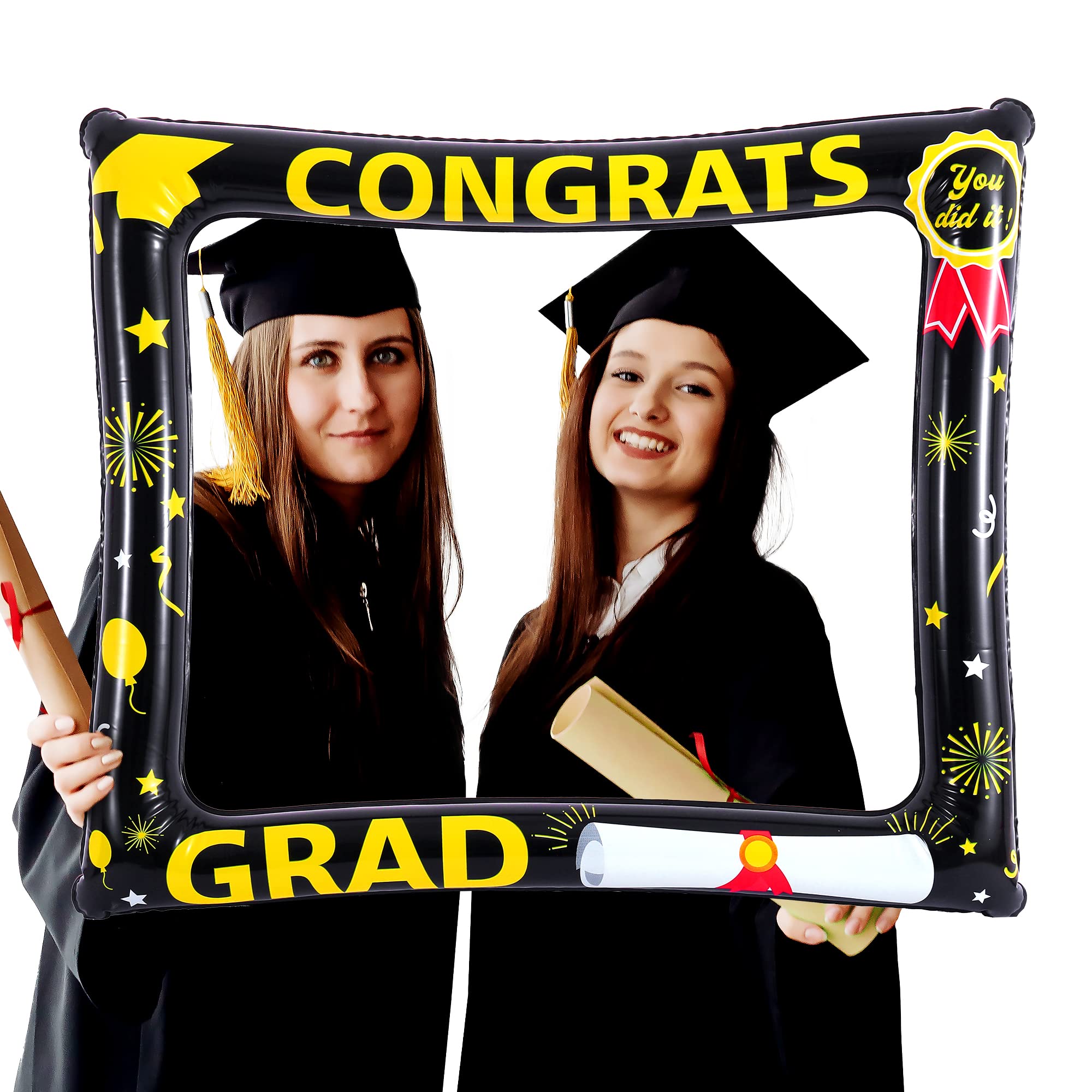 KatchOn 30 Inch Inflatable Graduation Photo Booth Frame - Large Graduation Party Decorations 2025 | Graduation Photo Props, Backdrop for Graduation Photoshoot | Perfect for Graduation Ceremonies, College Parties & Senior Year Celebrations