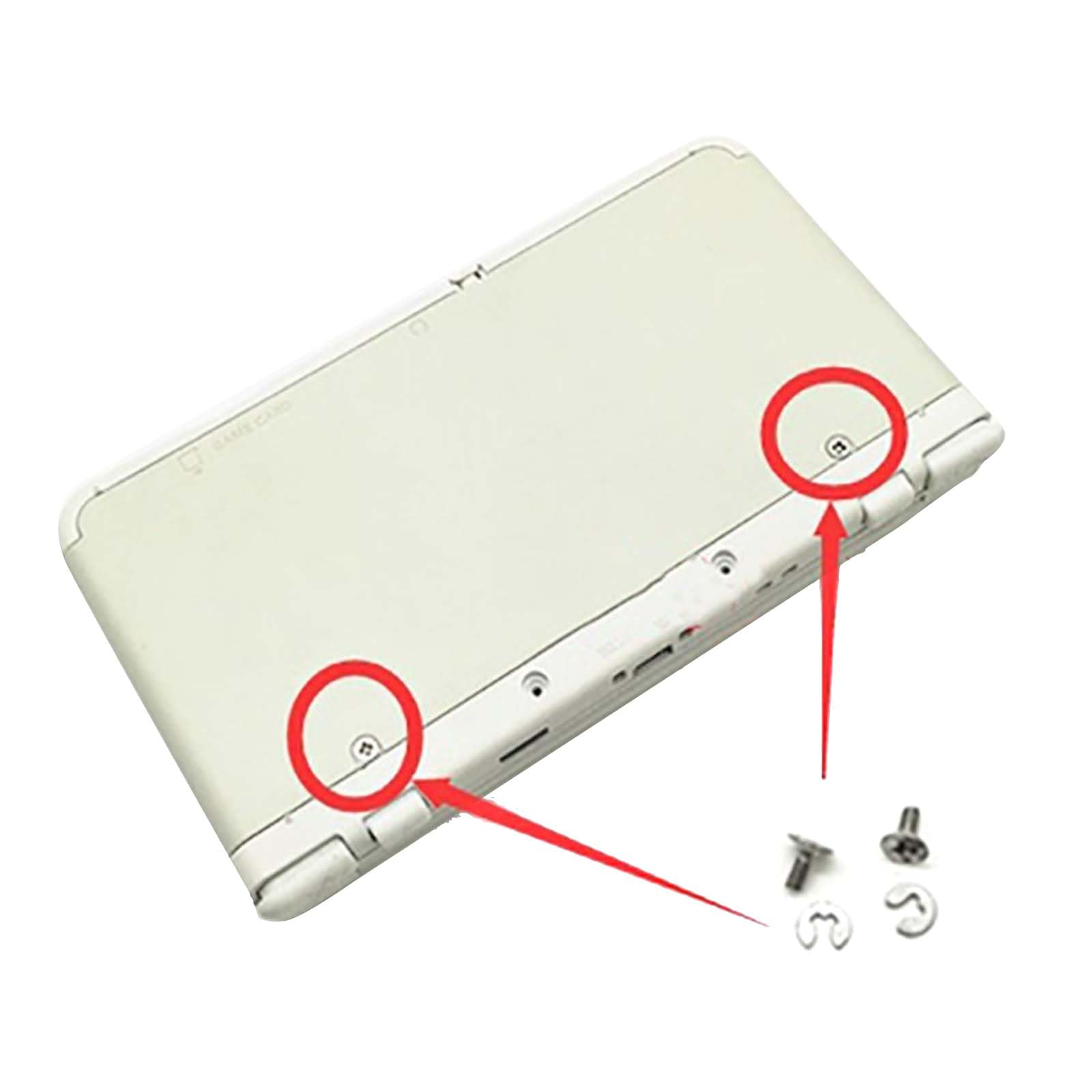 3DS/LL/XL Battery Cover Repair Screw Set - Universal Replacement Screws with Washers for Nintendo 3DS, New 3DS, 3DS LL & 3DS XL Game Console - Perfect for DIY Fixes & Maintenance