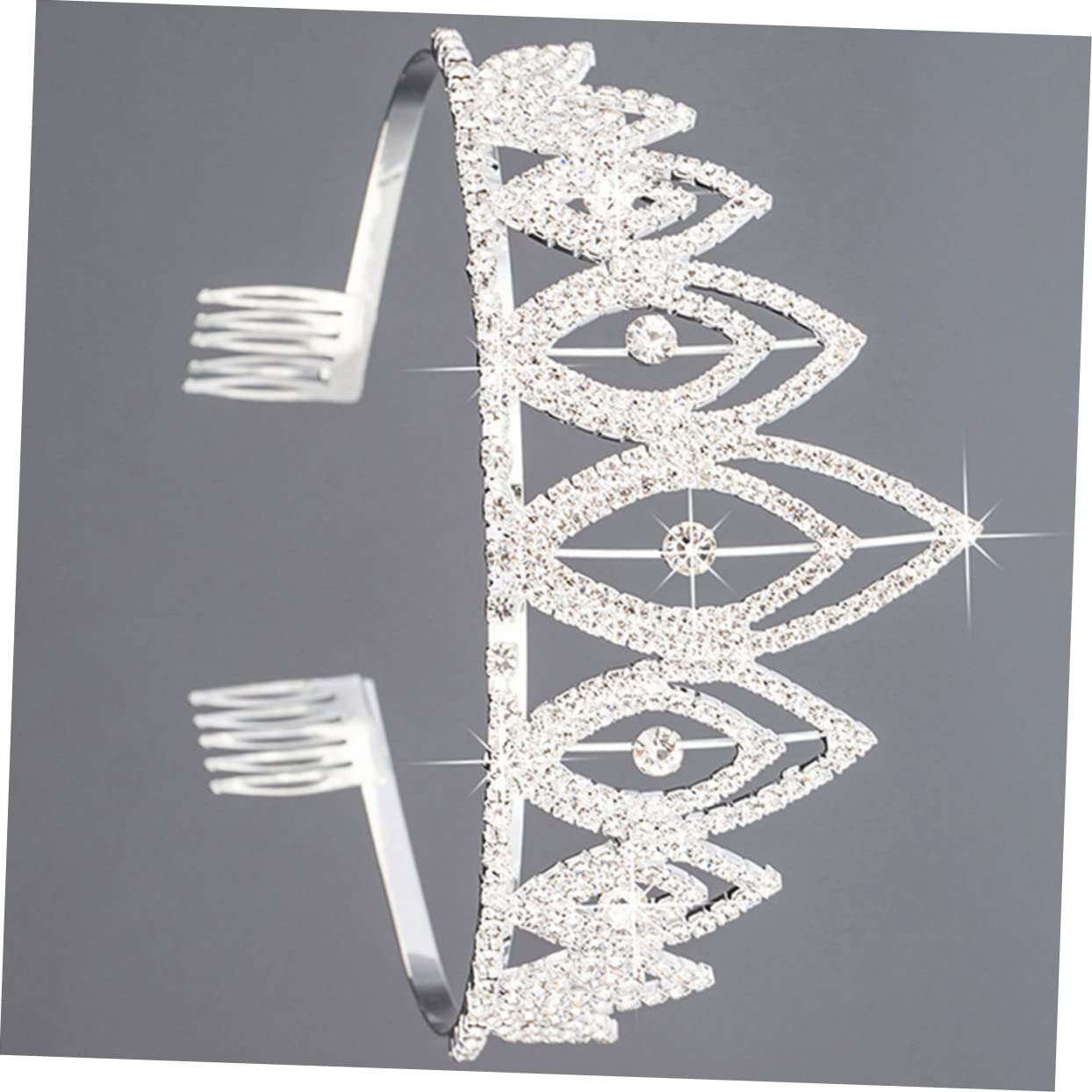 Beavorty 3-Piece Bridesmaid Hair Jewelry Set - Wedding Tiara Crown, Baroque Bridal Headdress & Crystal Comb for Bridal Party, Prom, and Formal Events | Elegant European & American Style Hair Accessories for Weddings, Balls, and Special Occasions