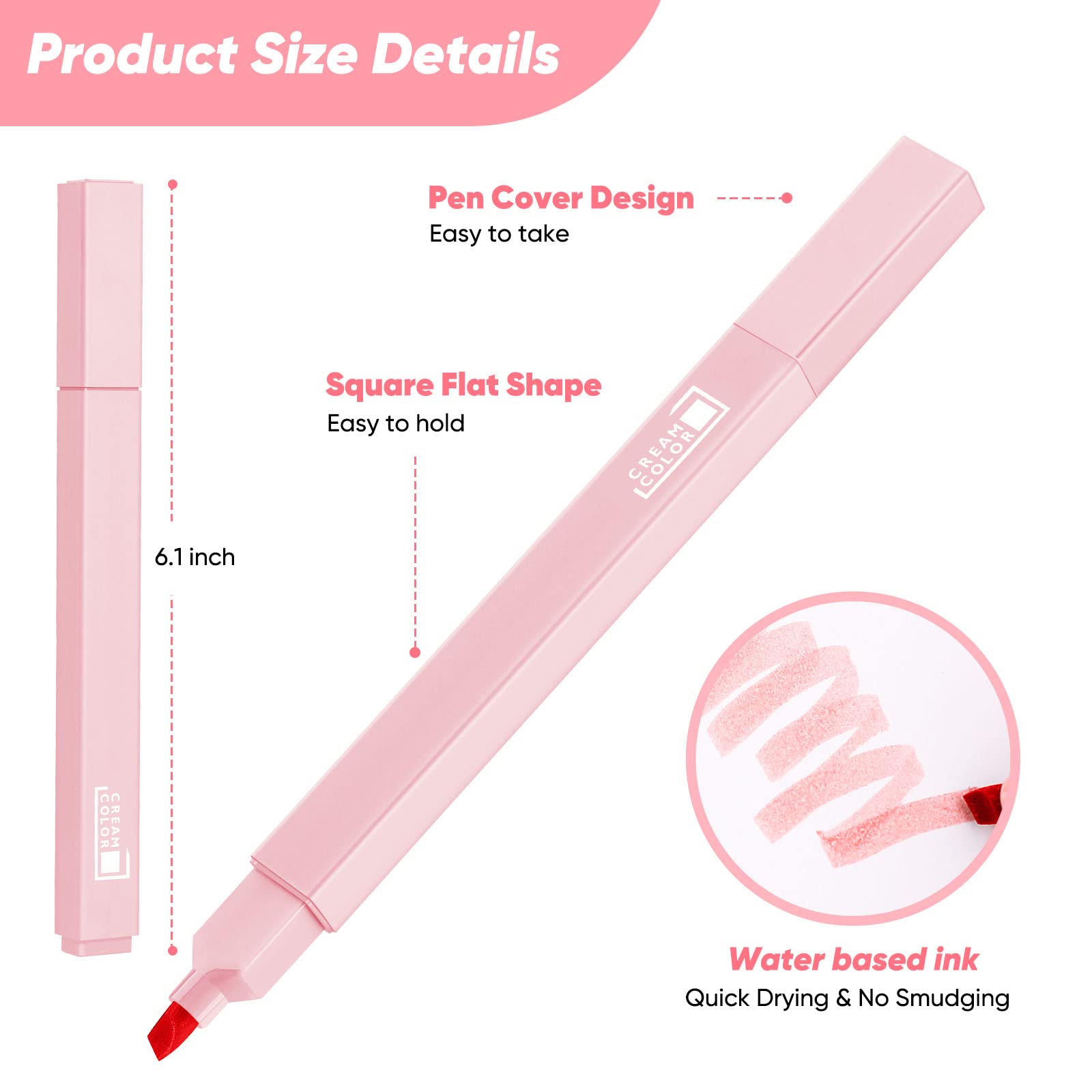 Pastel Highlighters No Bleed - Soft Chisel Tip for Bible Study & Journaling
