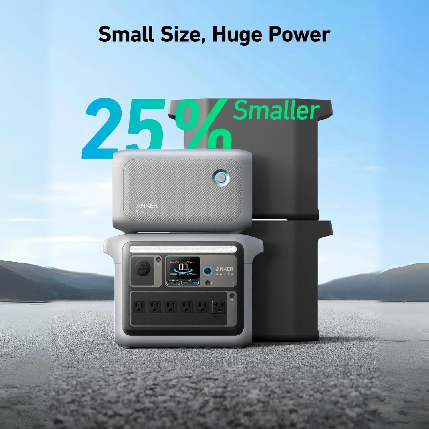 Anker SOLIX BP1000X Portable Power Station 1056Wh 1800W - Solar Generator for Camping, Home Backup & Outdoor Adventures