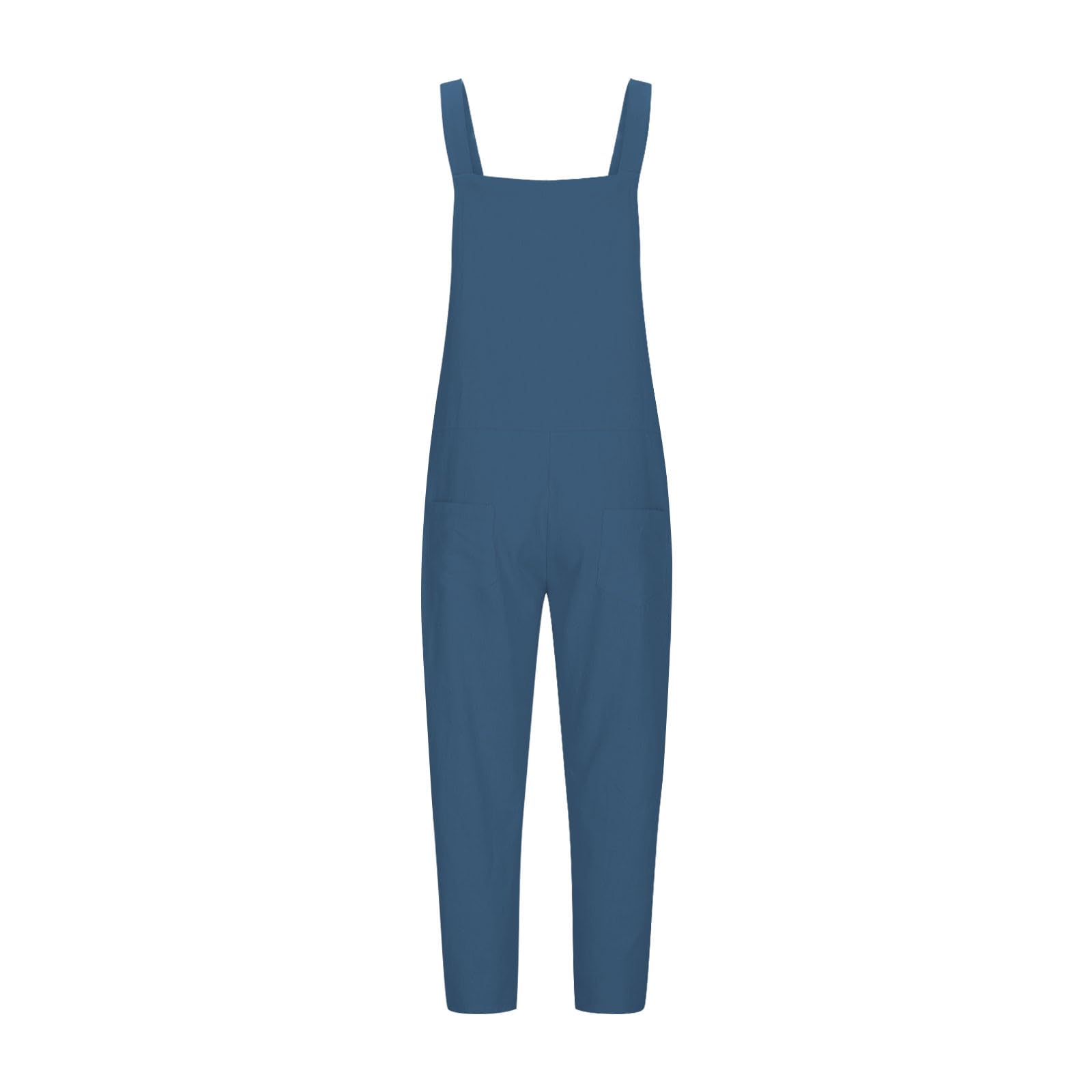 Women's Sleeveless Jumpsuit - Casual Loose Romper with Pockets | Summer Outfits & Travel Wear