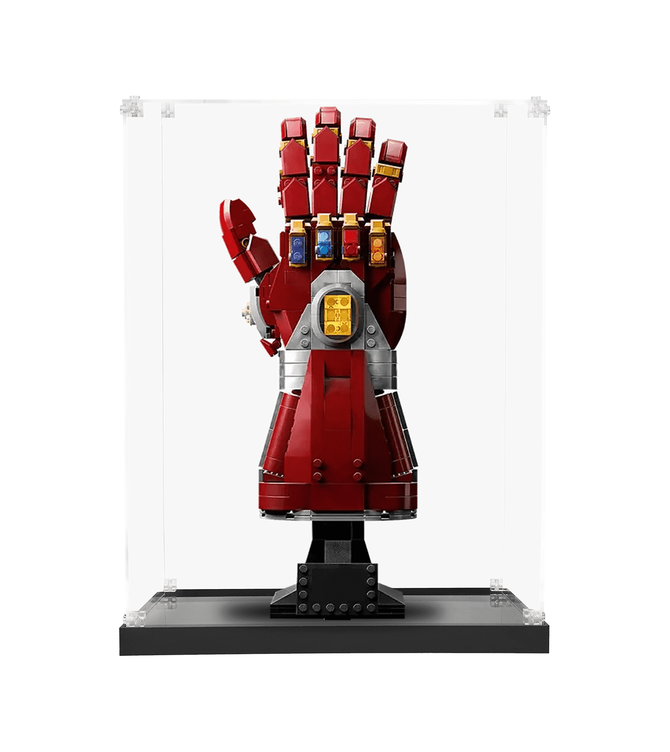 LEGO The Avengers Nano Gauntlet 76223 Display Case - Premium Acrylic Showcase for Collectible LEGO Sets - Perfect for Home Decor, Office Display & Gift Giving