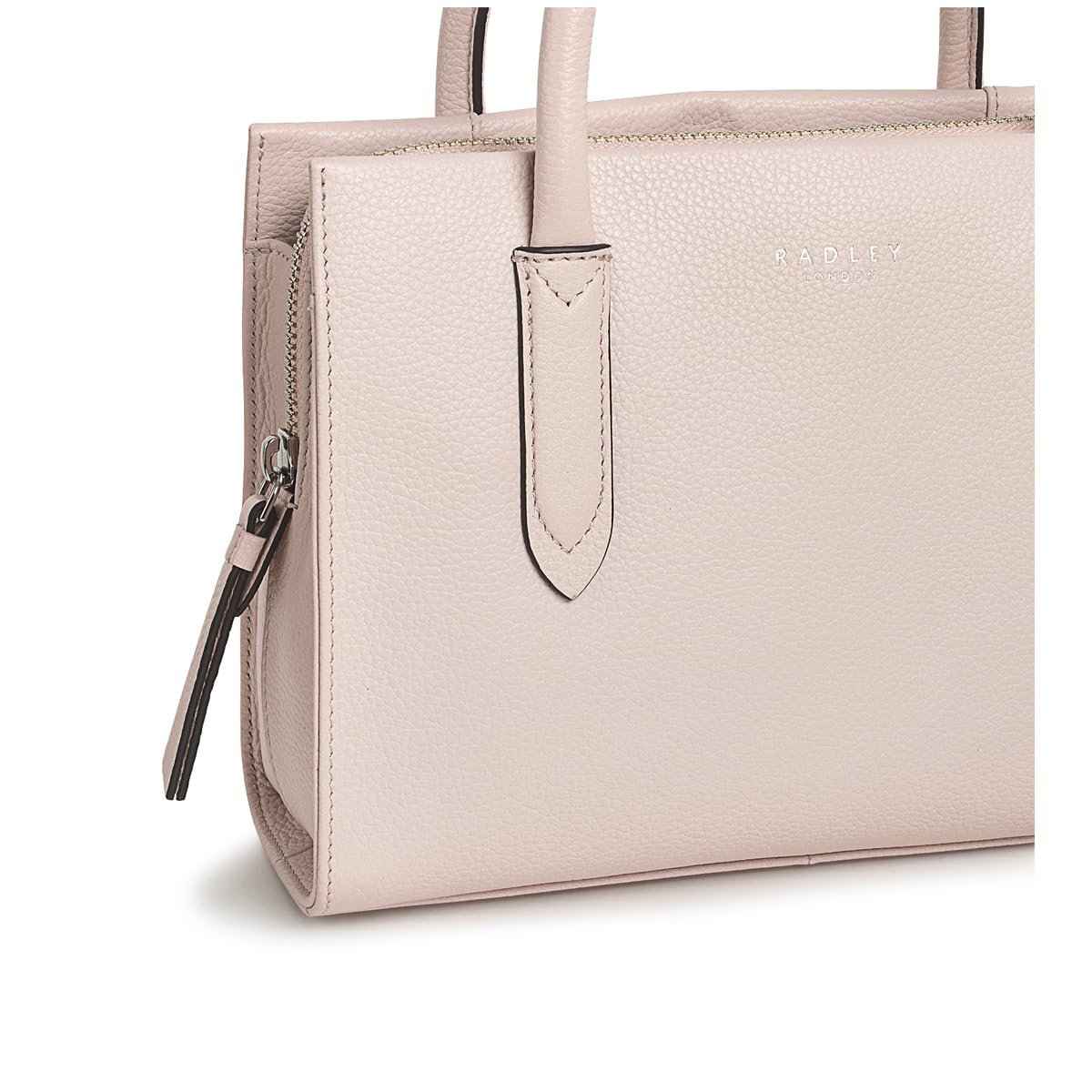 RADLEY London Arlington Court Women's Small Leather Ziptop Satchel Bag in Clay Pink - Perfect for Work, Travel & Everyday Use