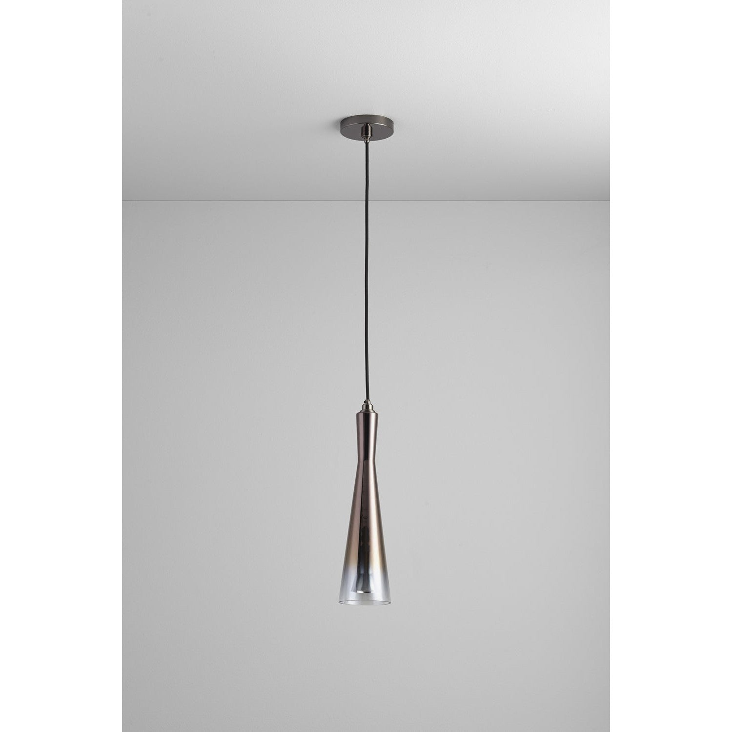 Oxygen Cornet 3 651 2018 Modern Pendant Light Fixture in Gunmetal with Coffee Ombre Finish - Perfect for Dining Room, Kitchen Island, or Living Room Lighting