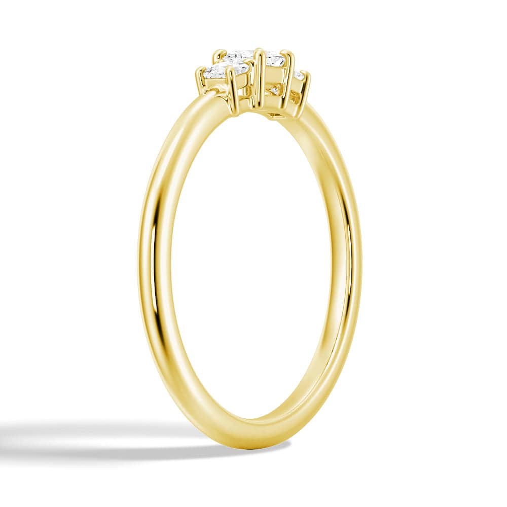 True Love Princess Lab Grown Diamond Promise Ring - 1 Carat Round Cut Engagement Ring for Women, 14K White Gold - Perfect for Proposals, Anniversaries & Special Occasions