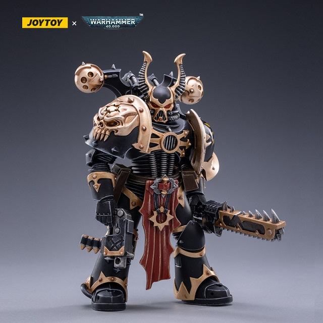 1/18 JOYTOY Warhammer 40K Chaos Space Marines Black Legion Action Figure - Chaos Brother Talas Collectible Model for Display & Gaming Scenes