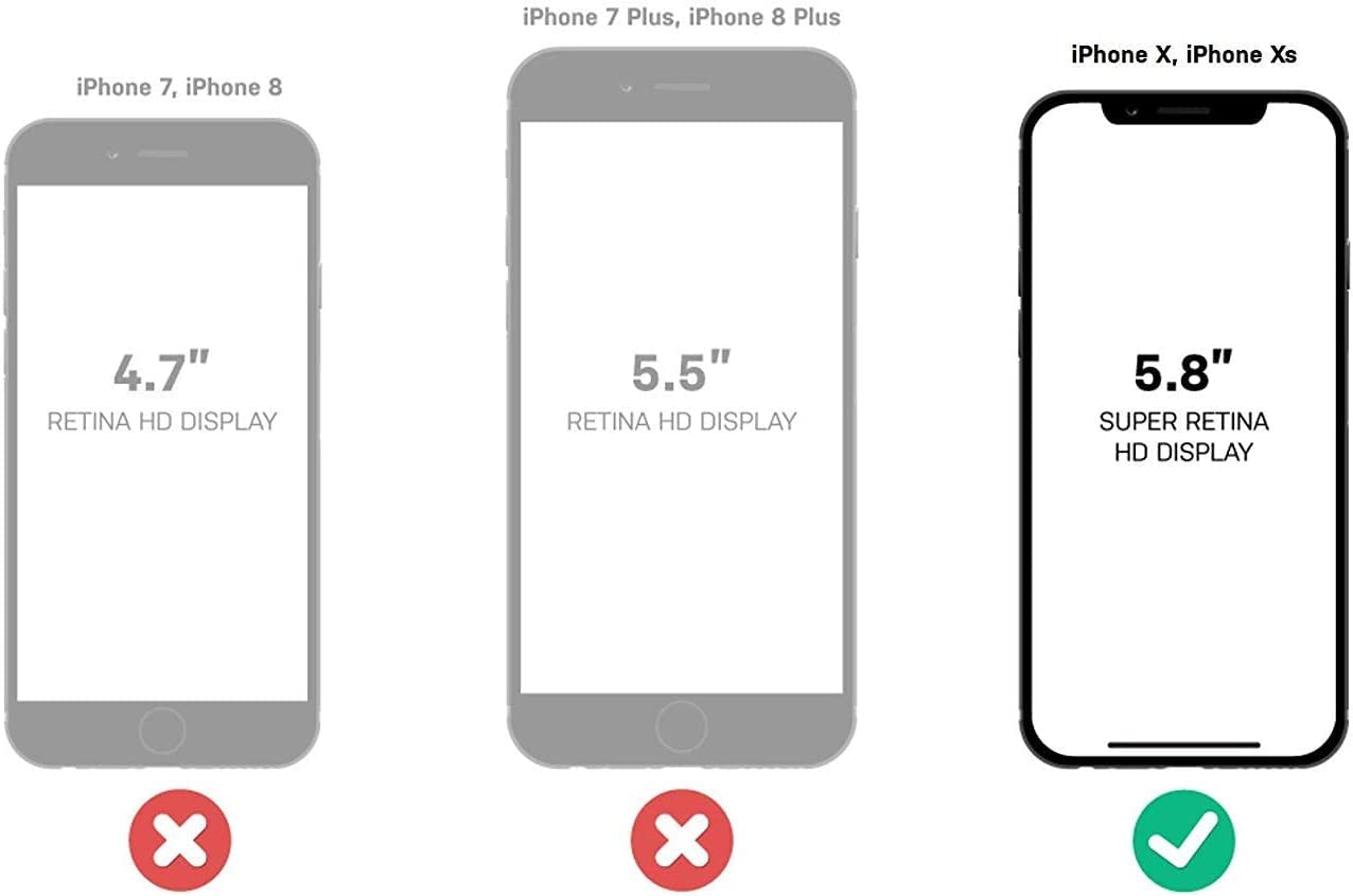 OtterBox Symmetry Series Slim Protective Case for iPhone Xs & iPhone X - Durable Shockproof Phone Cover with Retail Packaging - Perfect for Everyday Use, Travel & Outdoor Activities