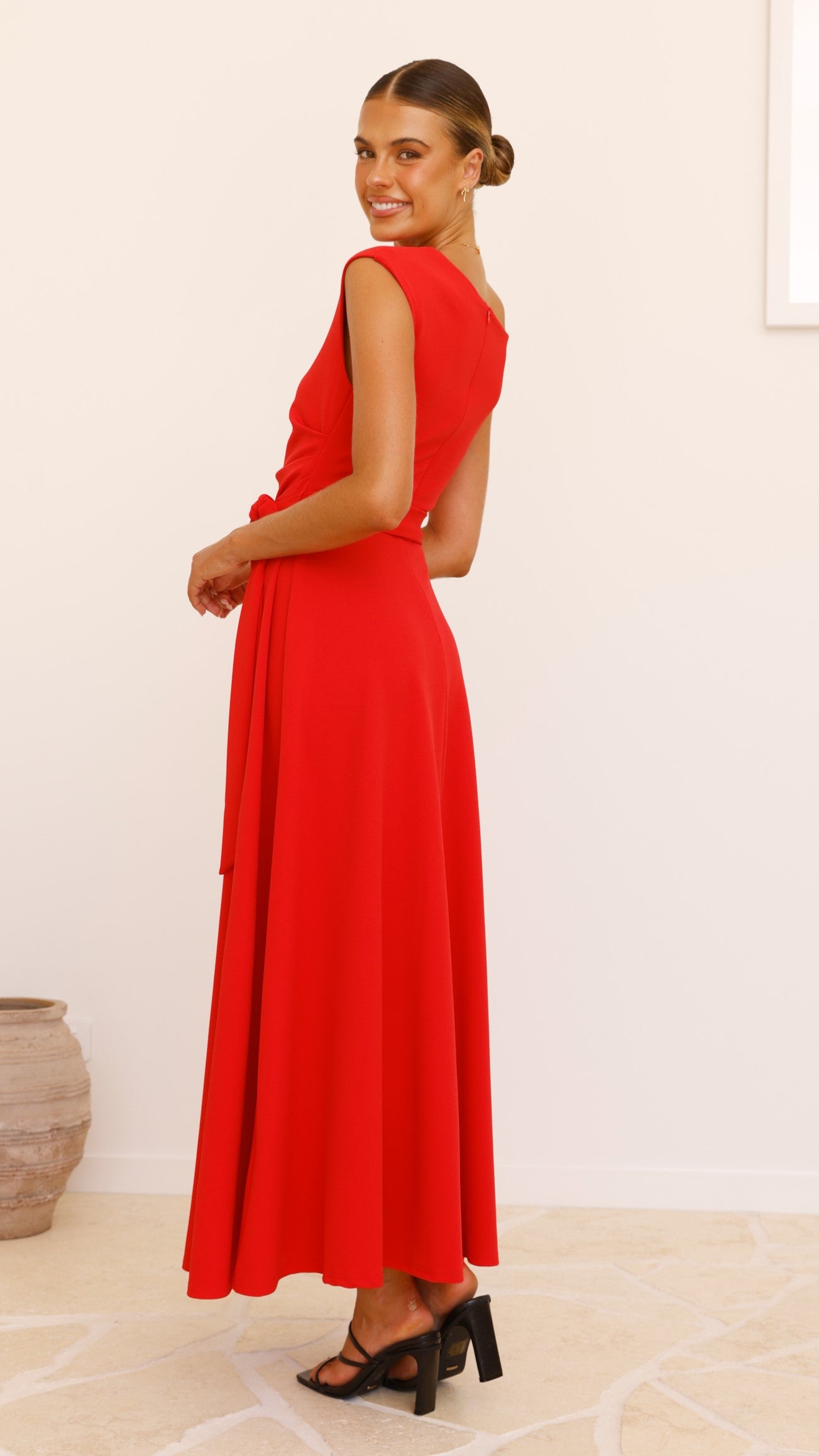 Gemma Maxi Dress for Women - Elegant Long Flowy Red Dress for Summer, Beach, Party & Special Occasions