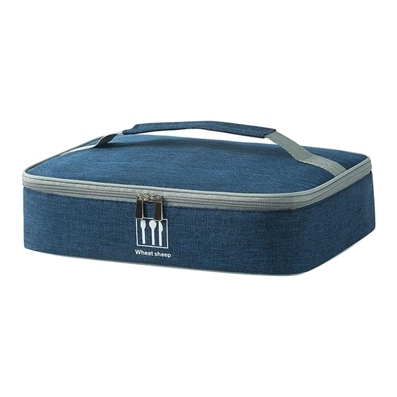 Baoblaze Insulated Lunch Box for Adults - Reusable Thermal Cooler Bag for Men & Women, Leakproof & Durable Lunch Tote - Perfect for Office, School, Picnics & Outdoor Activities (Blue, Medium)