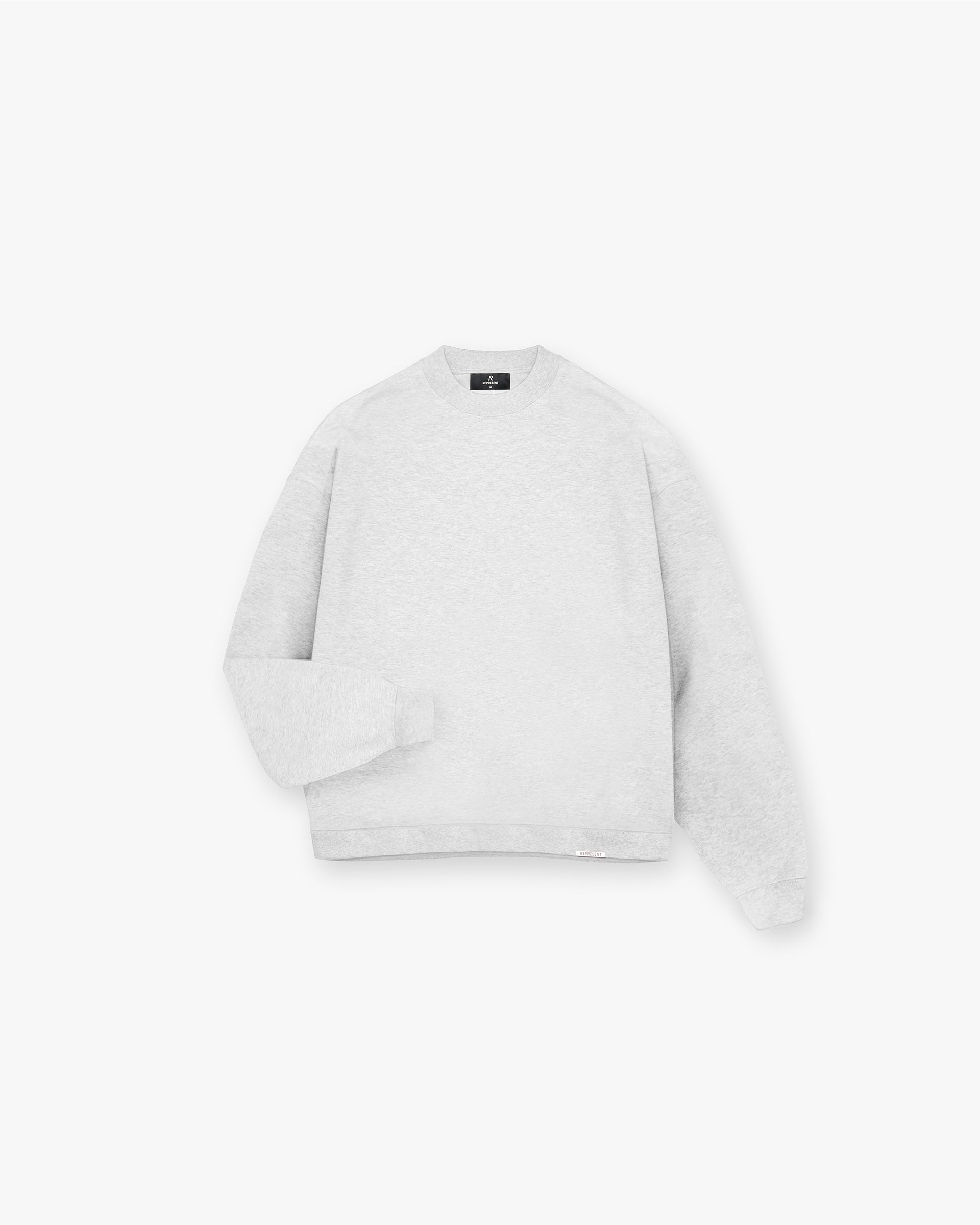 Initial Boxy Sweater in Ice Grey Marl - Oversized Casual Knit Pullover for Women | Perfect for Fall Layering, Cozy Outfits & Everyday Wear