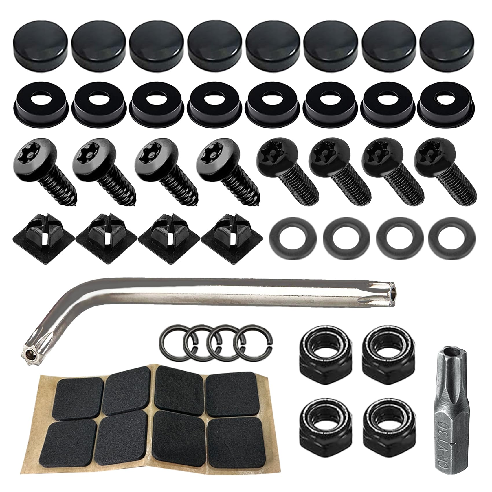 Anti Theft License Plate Screws - Stainless Steel Security Bolts for Car Mounting | Durable & Rustproof