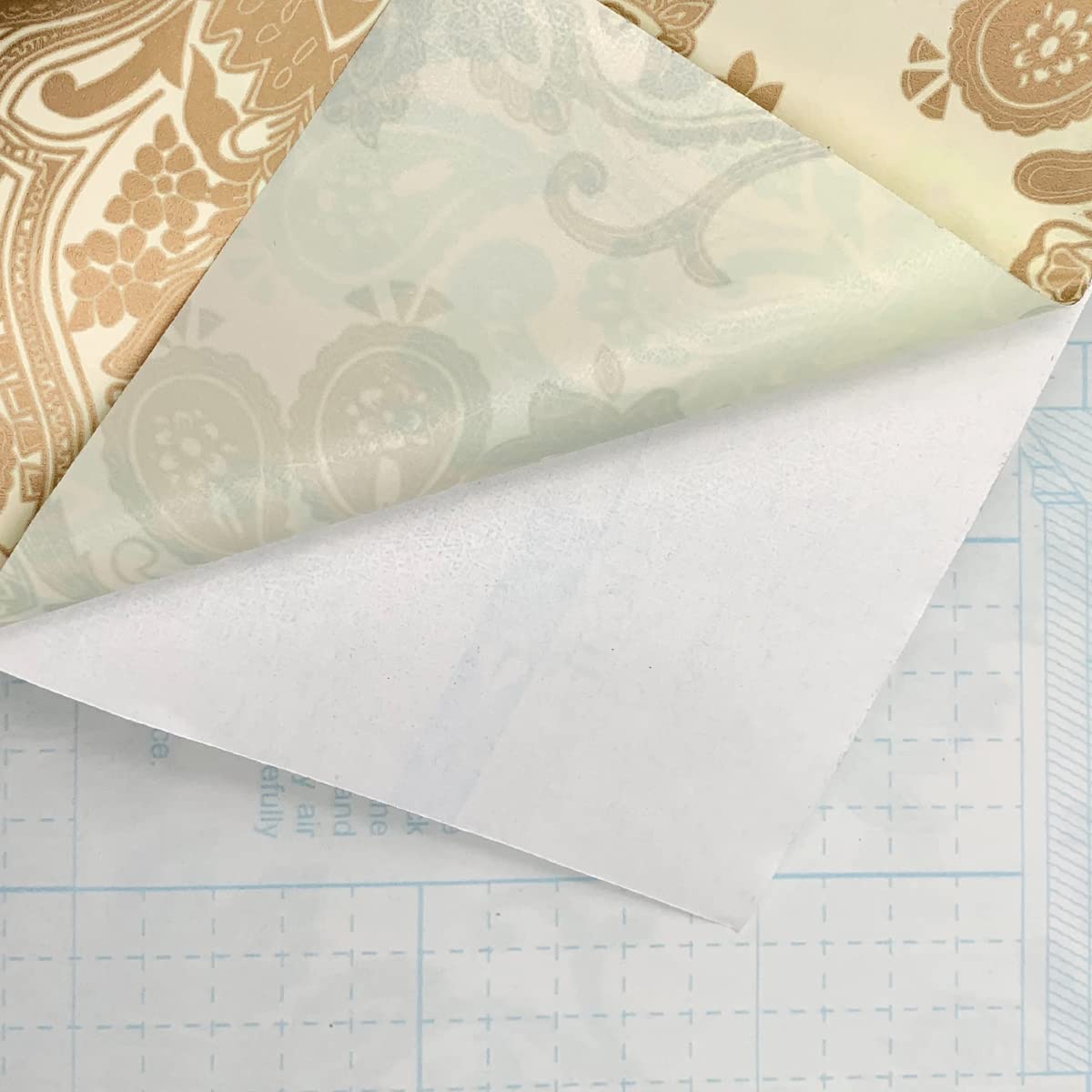Premium Gold Damask Self-Adhesive Shelf Liner - 17.7
