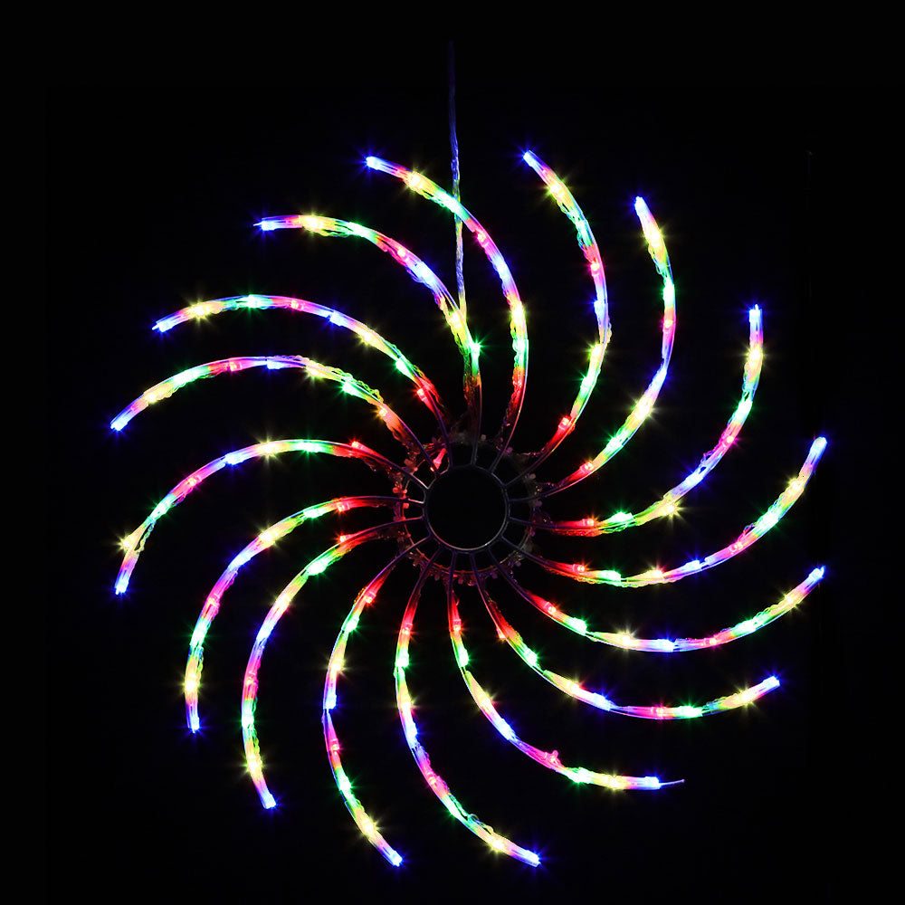 128 LED Christmas Lights 0.5M Spin Motif Decorations - Waterproof Fairy String Lights for Indoor Outdoor Holiday Party Tree Wedding Decorations