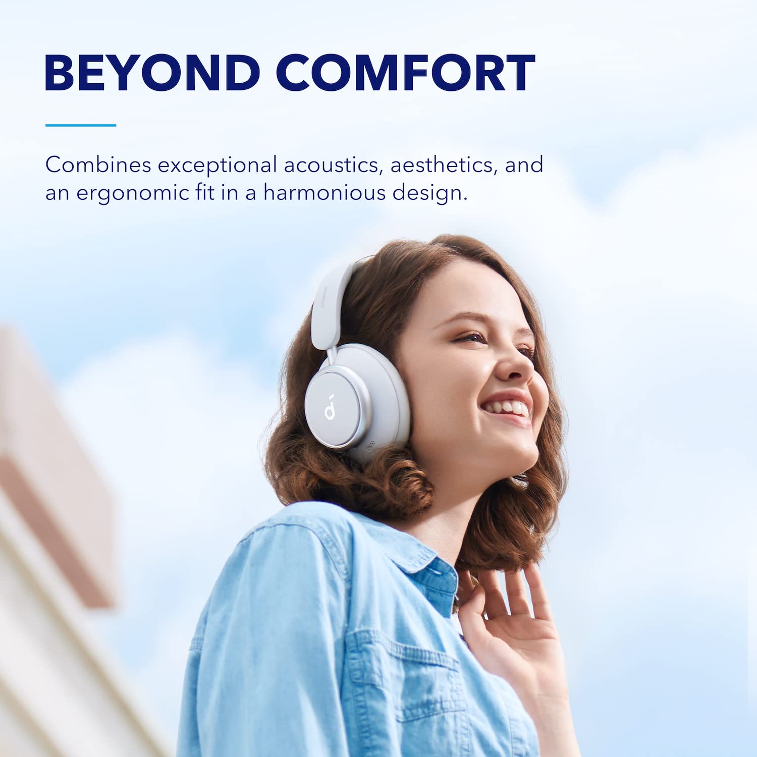 soundcore by Anker Space Q45 Wireless Bluetooth Headphones with 98% Adaptive Noise Cancelling, 50H Playtime, Hi-Res Audio, App Control, Bluetooth 5.3 - Perfect for Travel, Commuting & Office Use