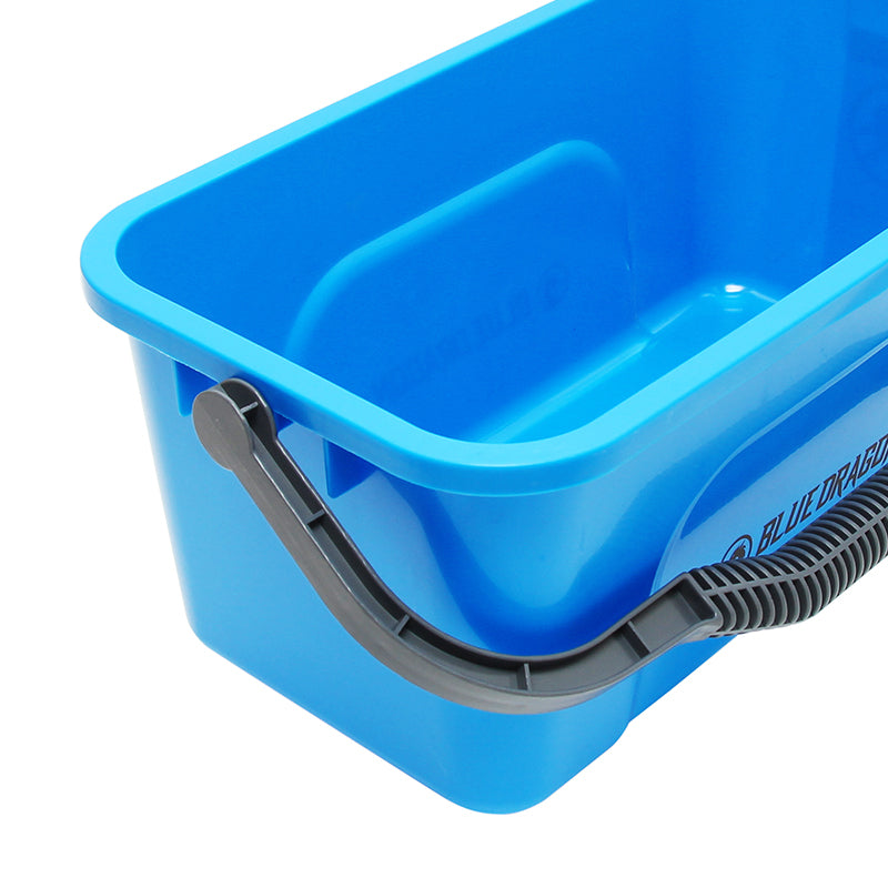 Blue Dragon Bucket - 3 Gallon (11 Liter) Heavy Duty Plastic Pail with Handle - Perfect for Storage, Cleaning, Gardening, and DIY Projects