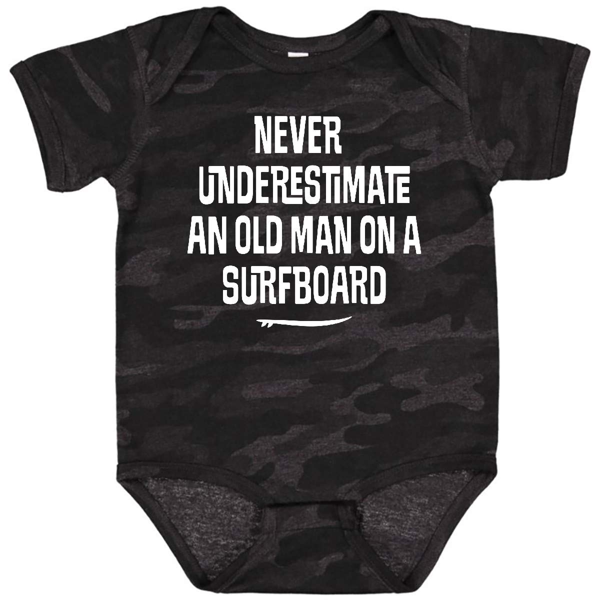 Inktastic Vintage Surfboard Baby Bodysuit - Soft Cotton Onesie for Boys & Girls - Perfect for Beach Trips, Surfing Photos & Casual Outings